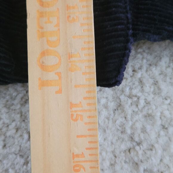 Forever 21 Corduroy Overall Dress Womens M Black Silver Accented Buttons - Picture 7 of 10